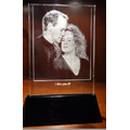 Crystal Series Crystal Picture Frame w/ Black Base